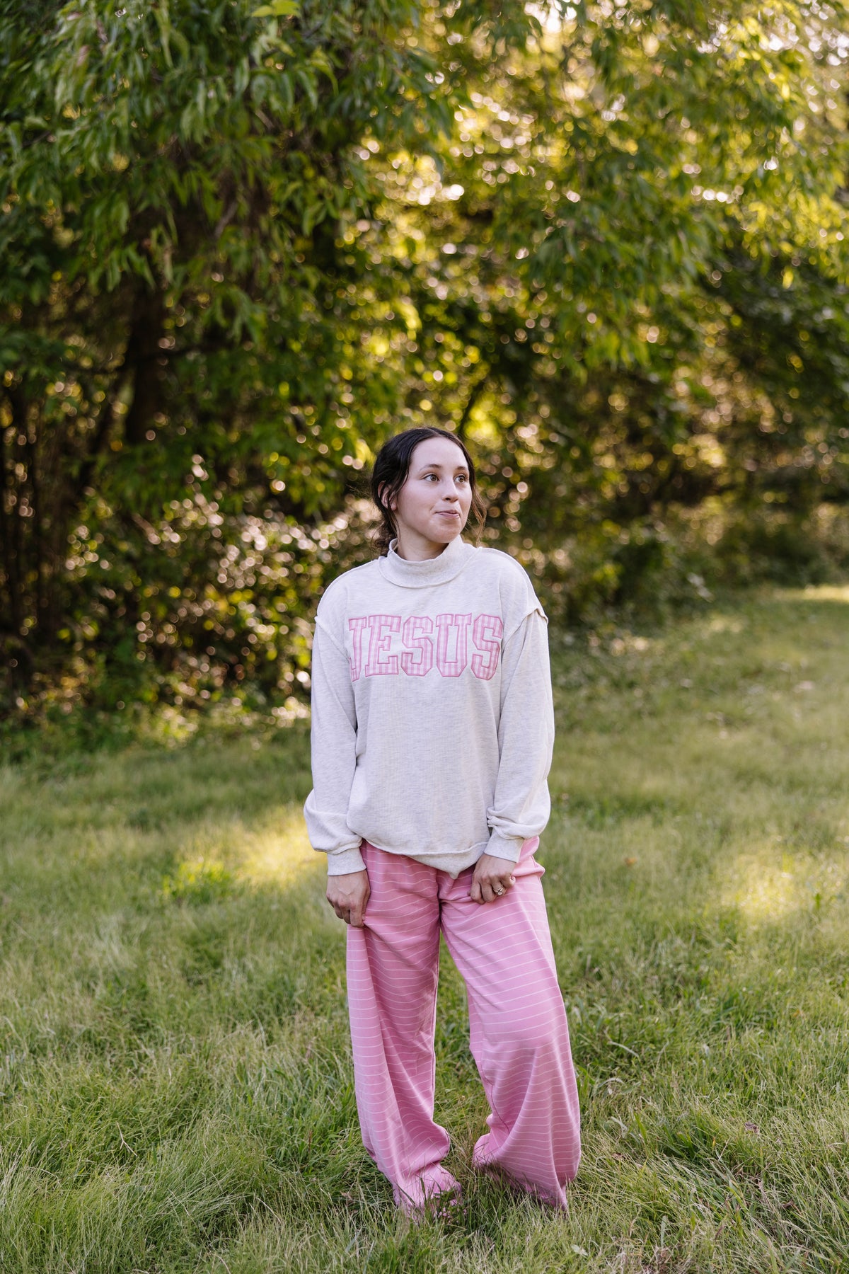 Jesus Girl Mock Neck