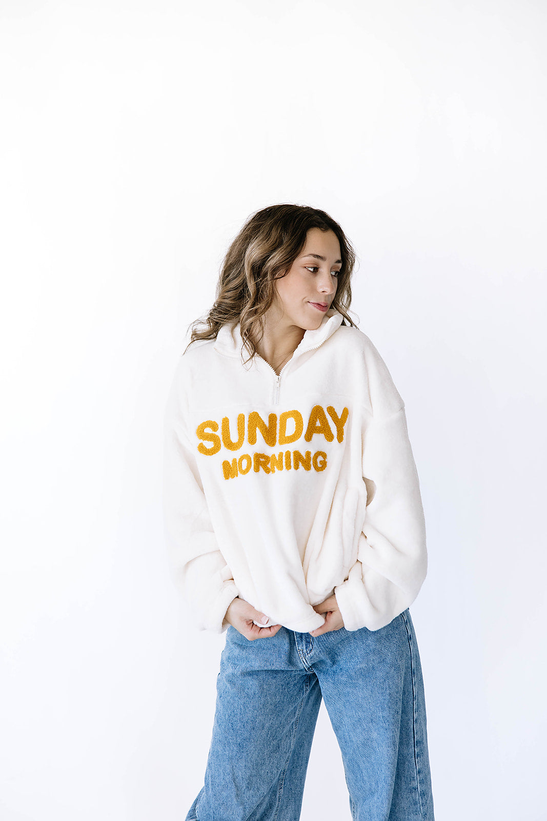 Sunday Morning Half-Zip Pullover Sweatshirt