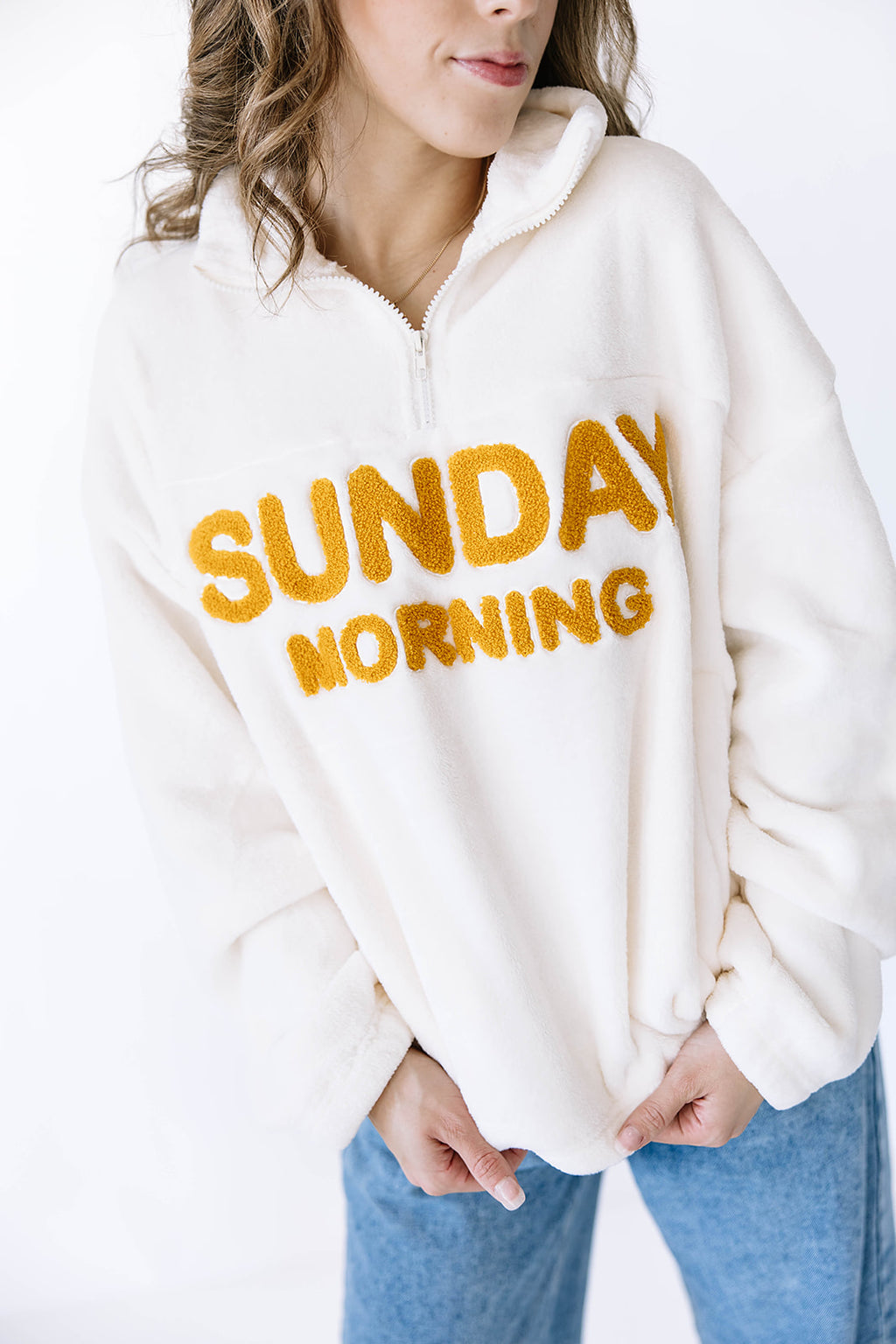 Sunday Morning Half-Zip Pullover Sweatshirt