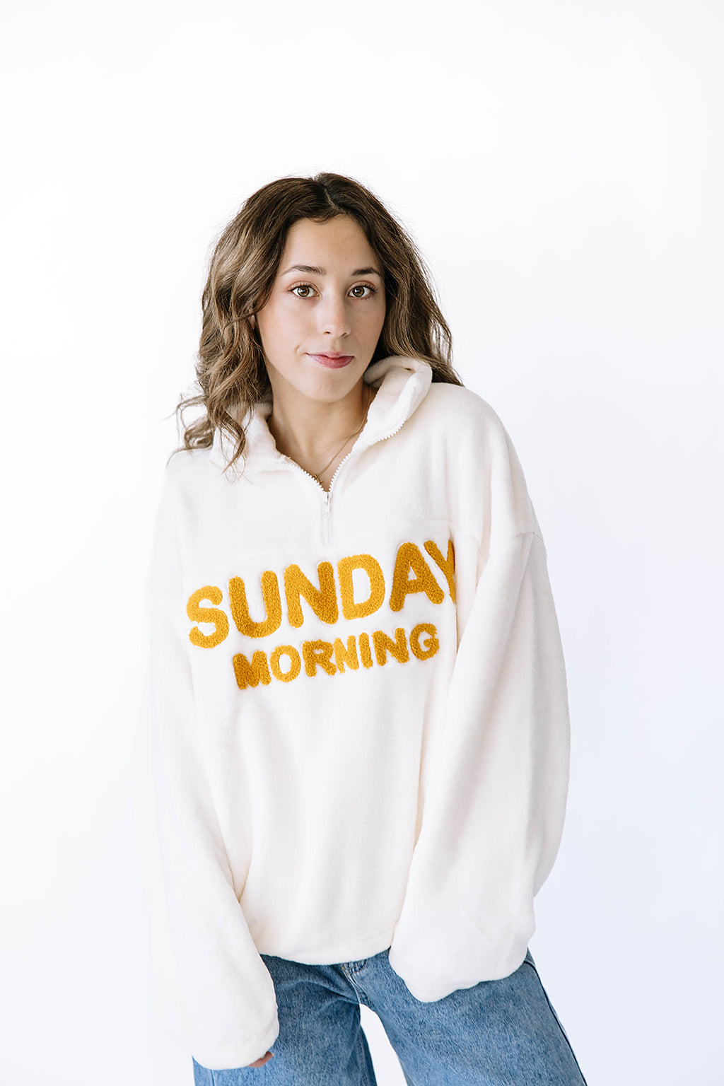 Sunday Morning Half-Zip Pullover Sweatshirt
