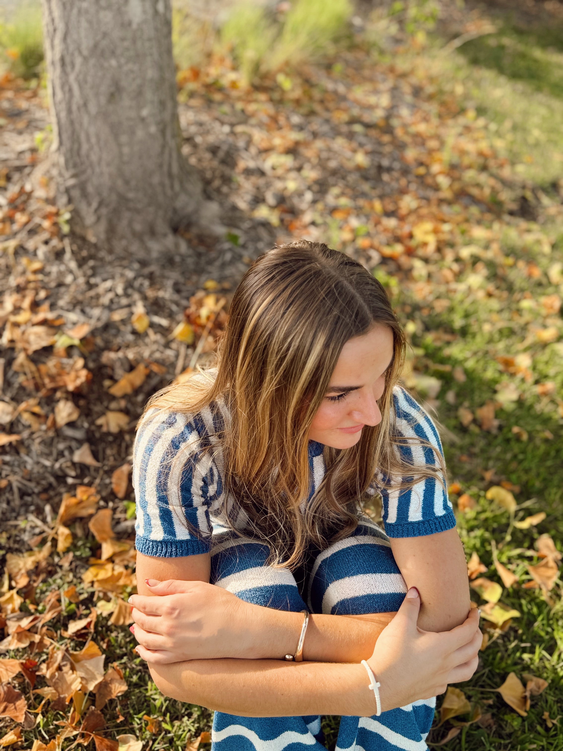 Skies Striped Knit Set