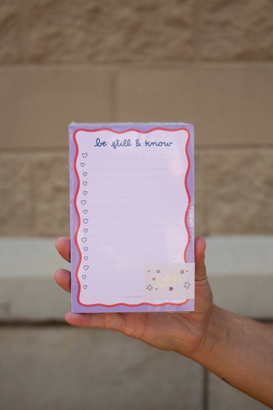 Be Still & Know Notepad