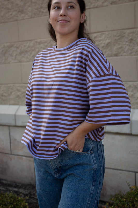 Oat Striped Tee