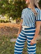 Skies Striped Knit Set
