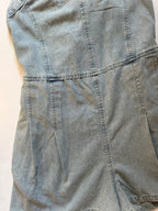 Bow Tie Denim Romper