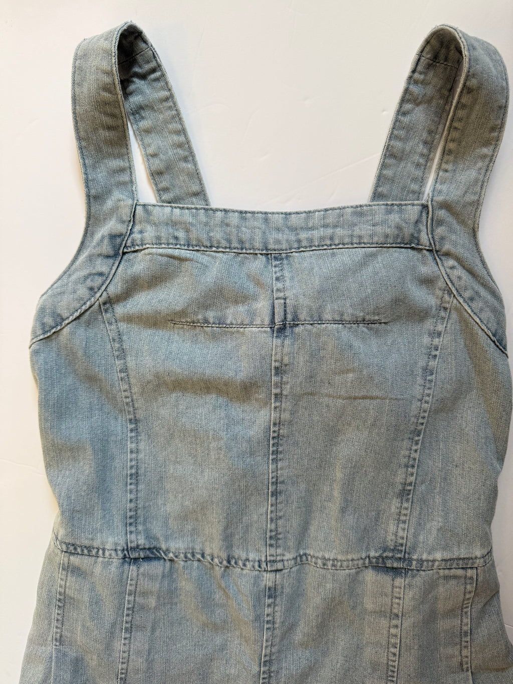 Bow Tie Denim Romper