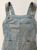 Bow Tie Denim Romper