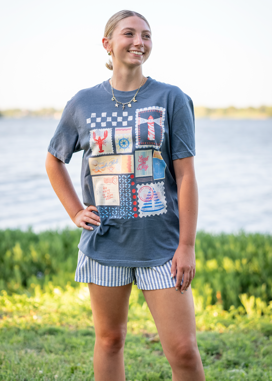 Seas The Day Match Box Tee