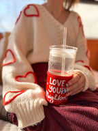 Heart Embroidered Cardigan