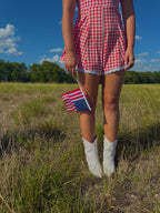 Cherry Red Flare Romper