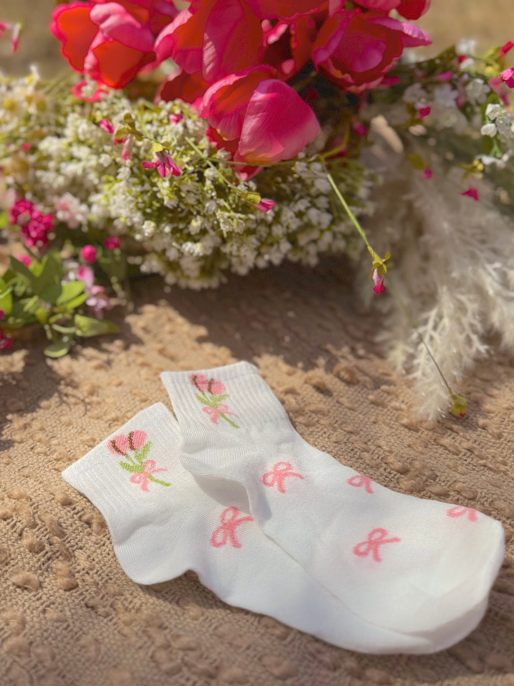 Blushing Bloom Socks