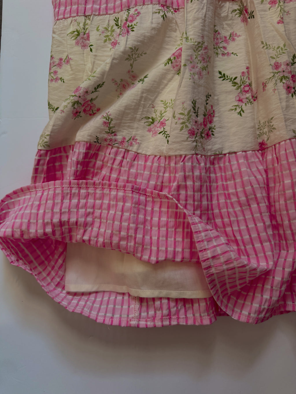 Dawn Pink Floral Tiered Dress