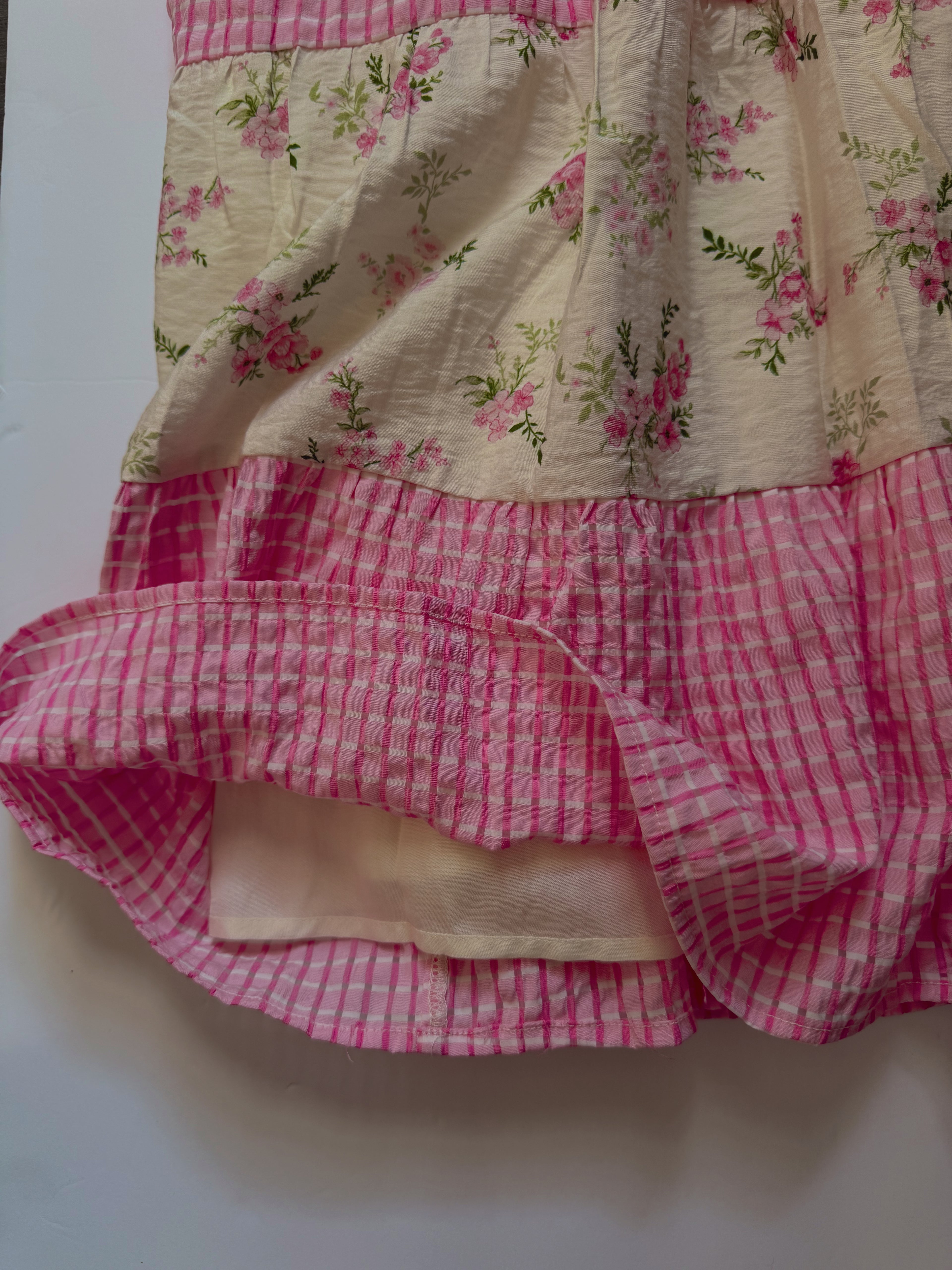 Dawn Pink Floral Tiered Dress