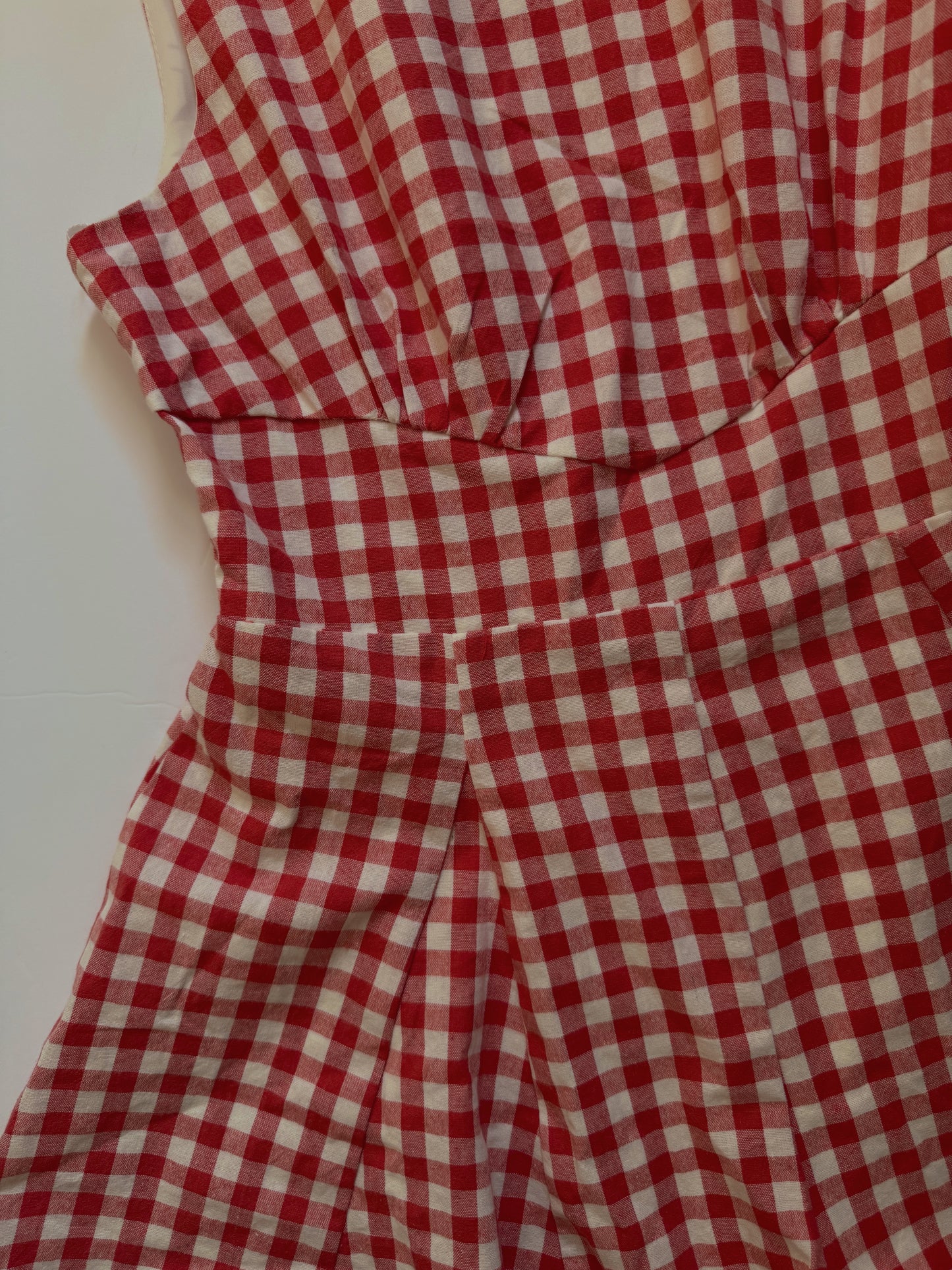 Cherry Red Flare Leg Romper