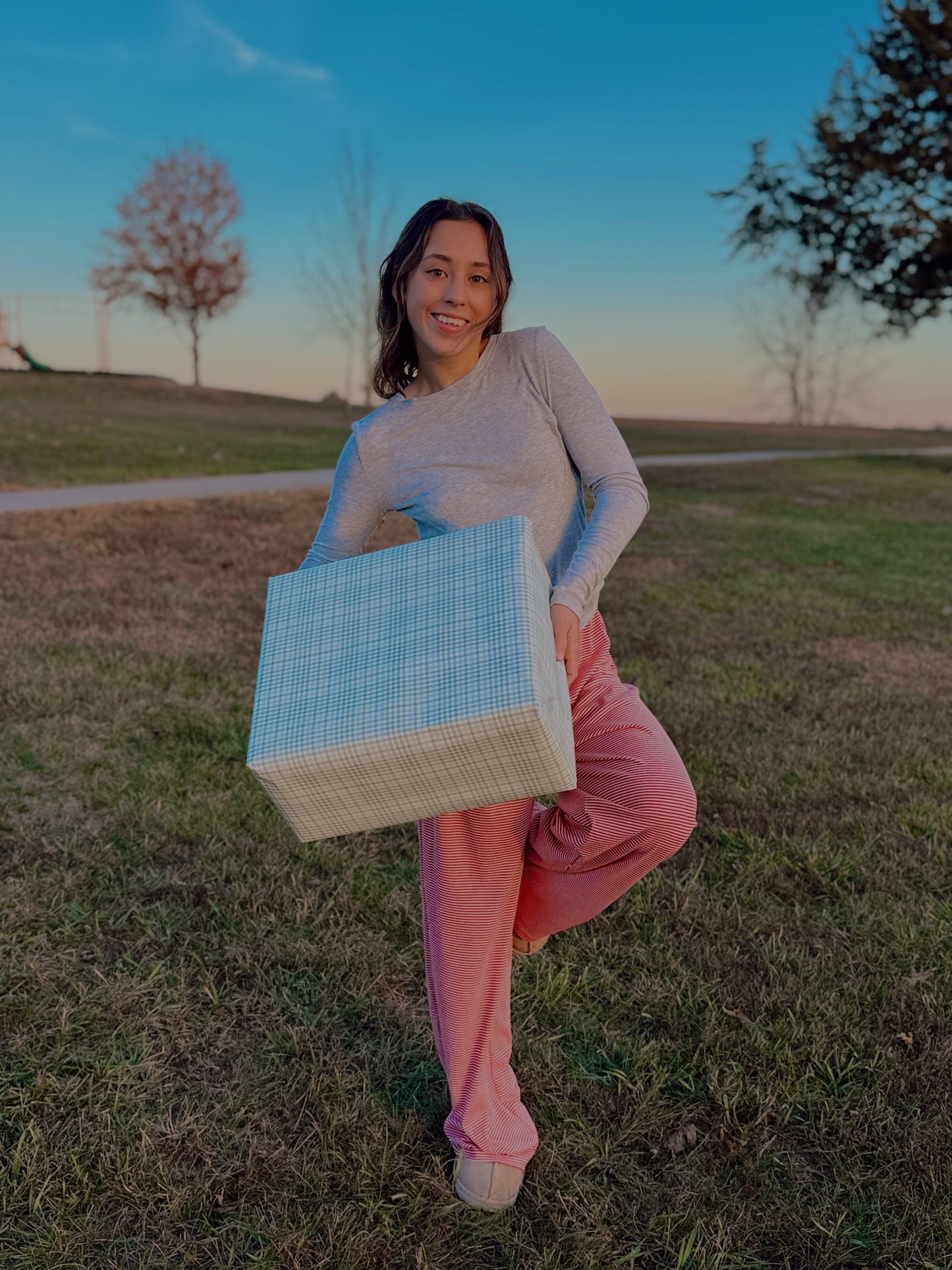 Holiday Grace Striped Sweatpants