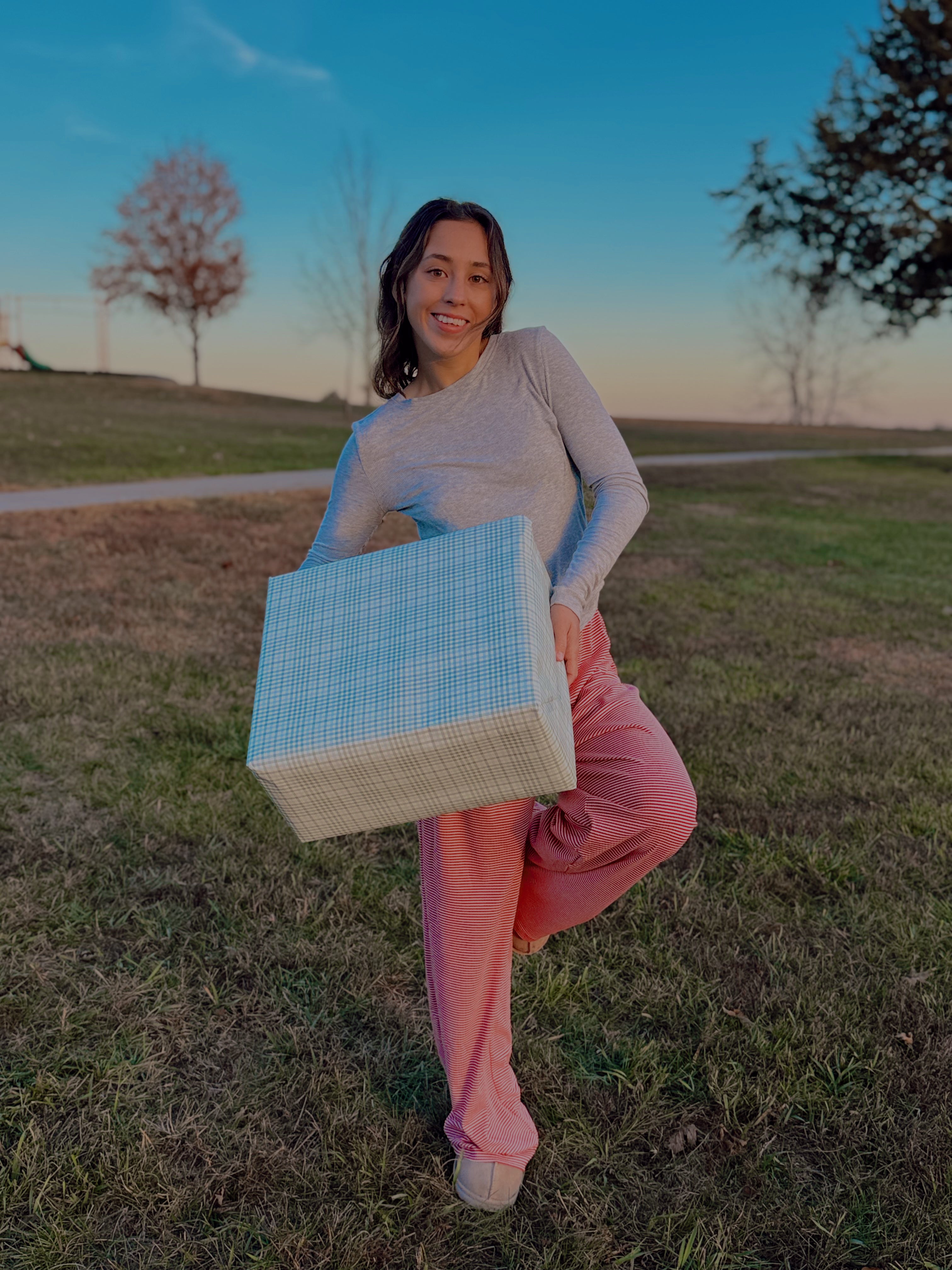 Holiday Grace Striped Sweatpants