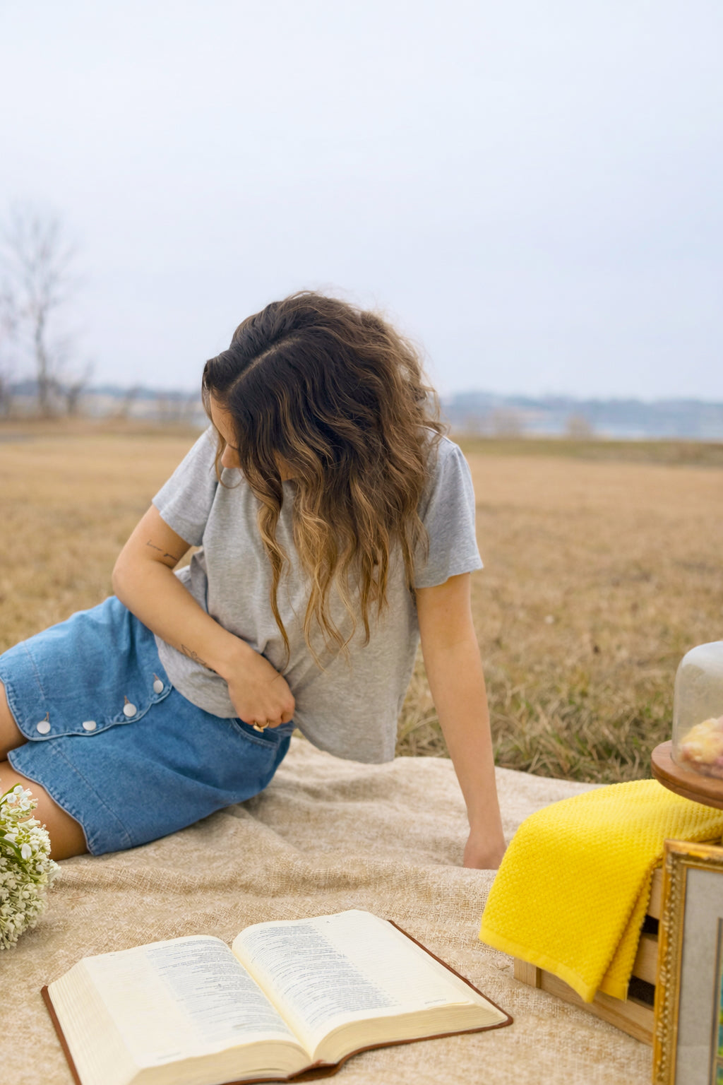 Faithful Fields Denim Skirt
