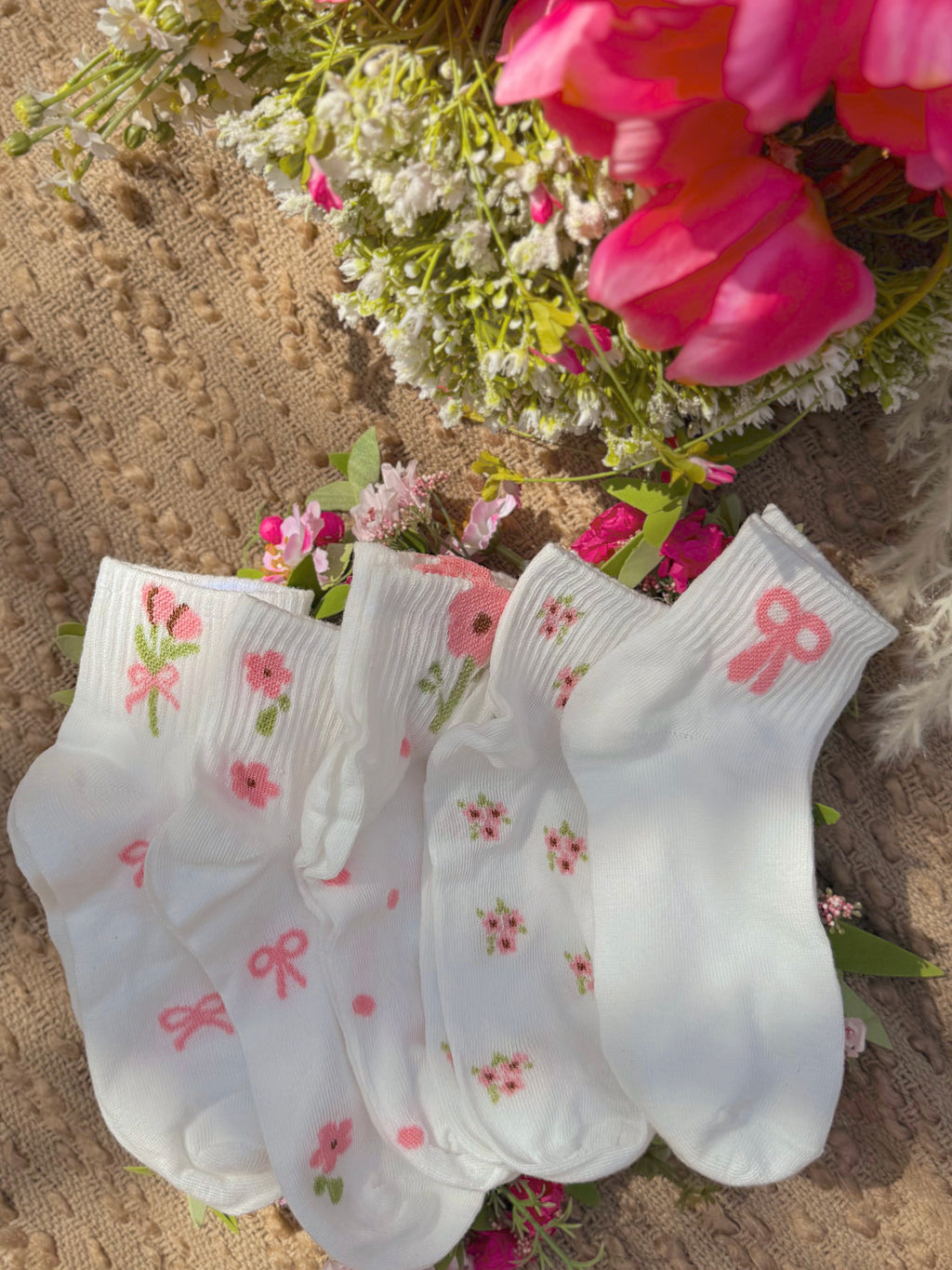 Blushing Bloom Socks