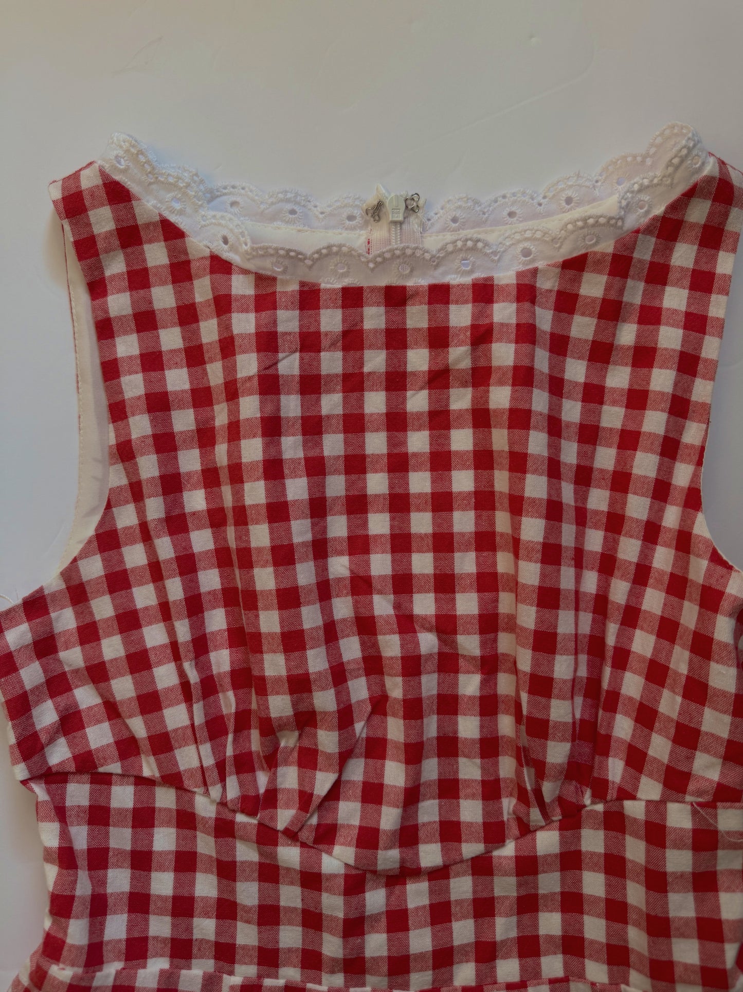 Cherry Red Flare Leg Romper
