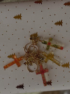 Heavens Bow Cross Keychain