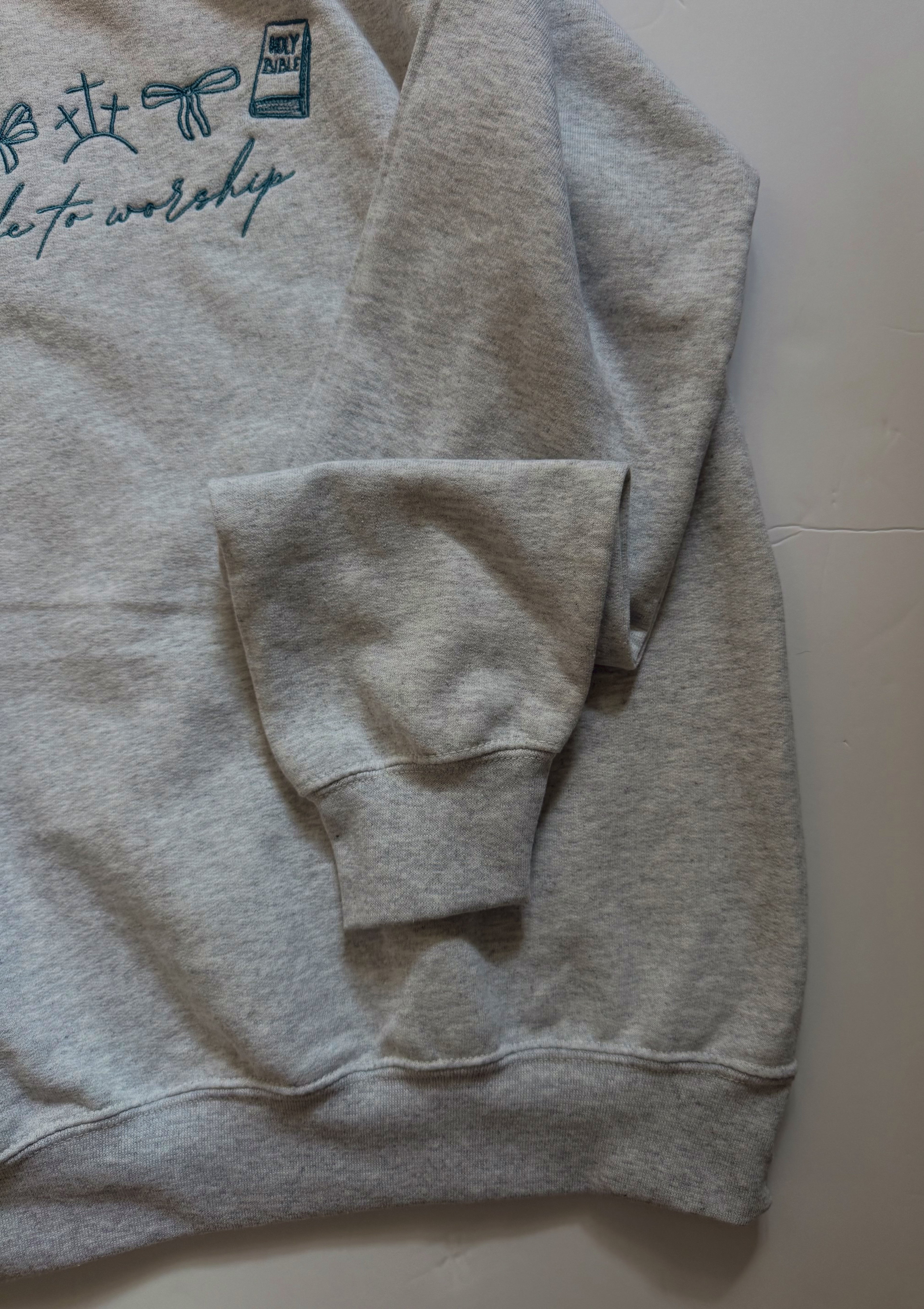 Made To Worship Embroidered Crewneck