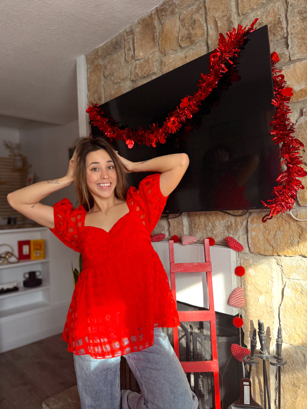 Sweetheart Bubble Blouse