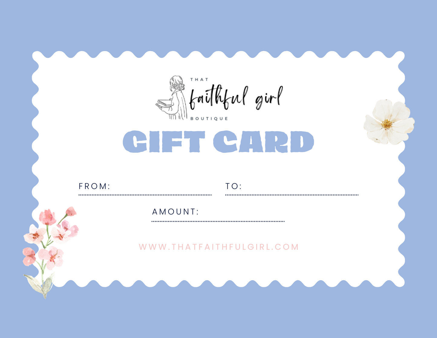 Faithful Girl Gift Card